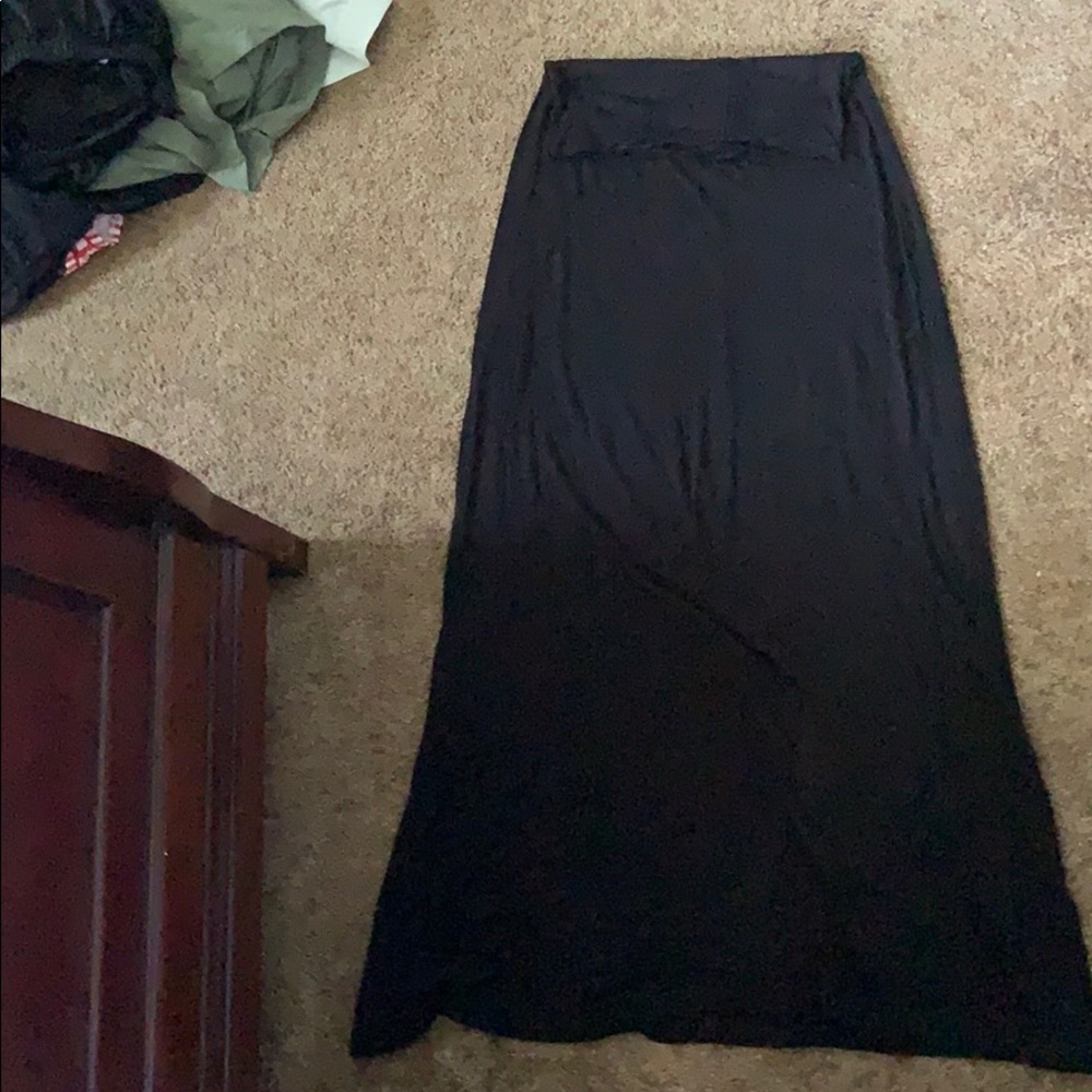 Black maxi skirt